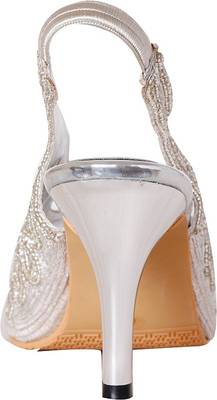Pantof Women 0903, Silver Heels