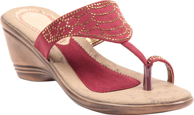 

Adorn Women Red Wedges