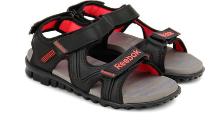 

REEBOK Women BLACK/GRAVEL/ATOMIC RED Sports Sandals