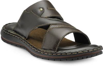 Teakwood Men Black Sandals