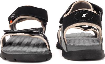 Sparx Men Black Grey Sports Sandals