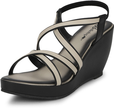 

Bellafoz Women BLACK Wedges