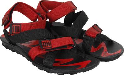 Oricum Men Black &amp; Red Sandals