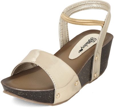 

Bellafoz Women GOLD Wedges
