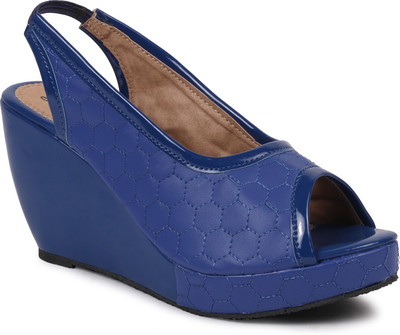 

Bellafoz Women Blue Wedges