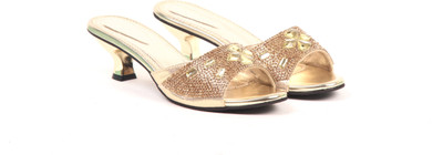 

Adorn Women Golden Heels