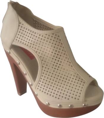 Alexus Women Beige Heels
