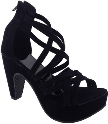 Plutos Women Black Heels