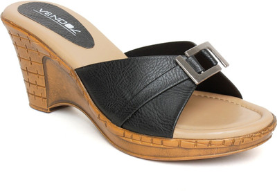 

Vendoz Women Black Wedges