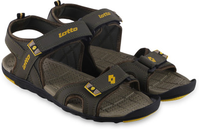 

Lotto Men Olive/Yellow Sports Sandals