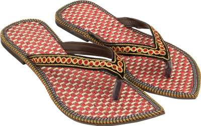 

Footrendz Women White::Red Flats