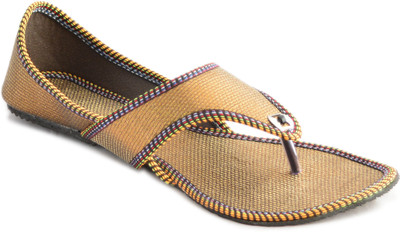 Myra Women Golden Flats