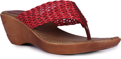 

DJH Women Red Wedges