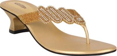 Glitz Women Gold Heels
