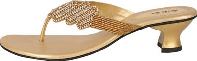 Glitz Women Gold Heels