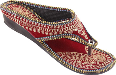 

Heavenfoot Girls Wedges(Maroon