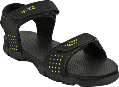 

Kraasa Men Black::Yellow Sandals