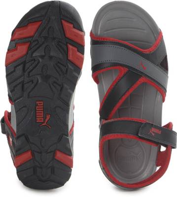 Puma Men Blk.H.R.Red-Dark Shad Sandals