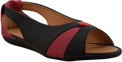 Adorn Women Black Flats