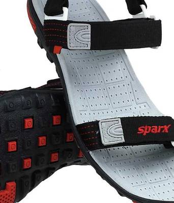 Sparx Men Black Sandals