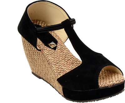 

Remson India Women Black Wedges