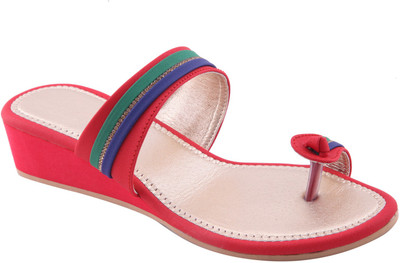 

Adorn Women Red Wedges