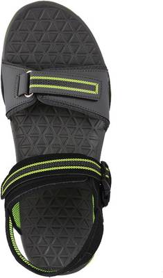 Campus Men Black Sandals