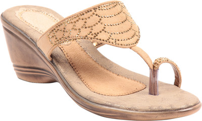 

Adorn Women Beige Wedges