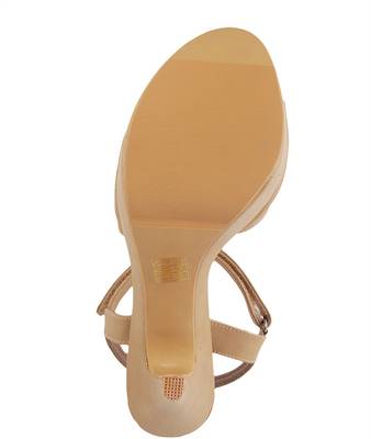 Mochi Women 20,Beige Heels