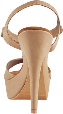 Mochi Women 20,Beige Heels
