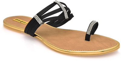 

Indirang Women Black Flats