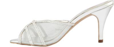 B Bitch Women Silver Heels