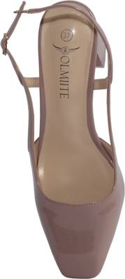 OLMIITE Women Brown Heels