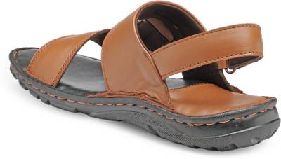 Teakwood Men Black Sandals