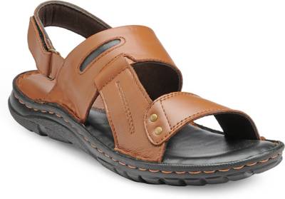 Teakwood Men Black Sandals