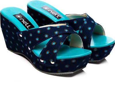 

Nell Women Blue Wedges