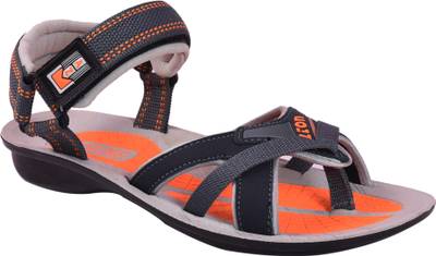 Aztec Men Orange, Grey Sandals