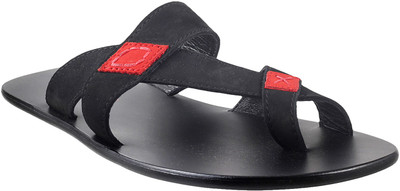 

Mochi Men 67,Black-Red Flats
