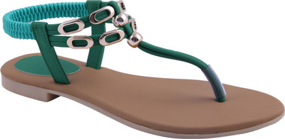 

Adorn Women Green Flats