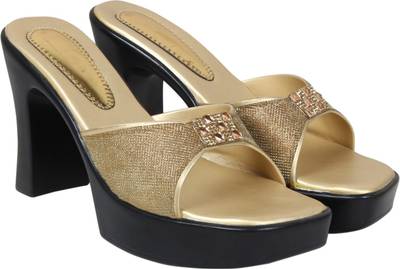 Lily Women Gold Heels