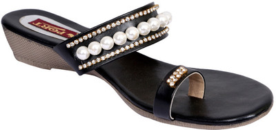 

Port Women Black Wedges