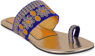 

Ridhi Sidhi Women Dark Blue; Silver Flats
