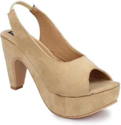 

Sindhi Footwear Women Beige Heels