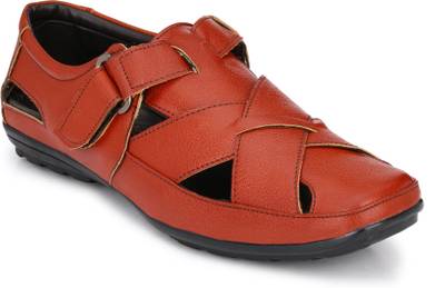 HNT Men Tan Sandals
