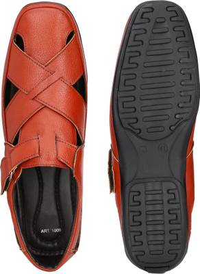 HNT Men Tan Sandals