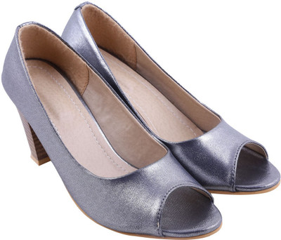 

Adorn Women Gunmetal Heels