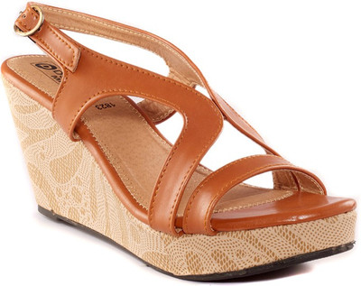 

Dolphin Miles Women Gold Wedges