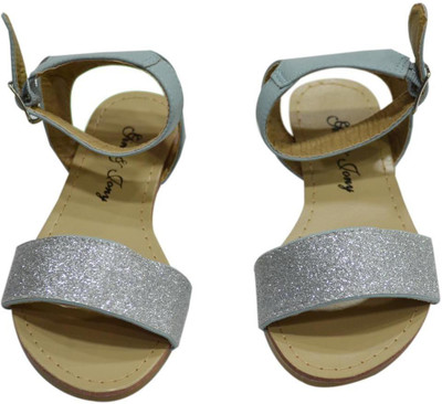 

Gini & Jony Girls Sports Sandals, Silver(1217)