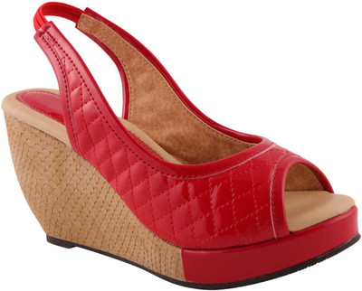 

Adorn Women Red Wedges