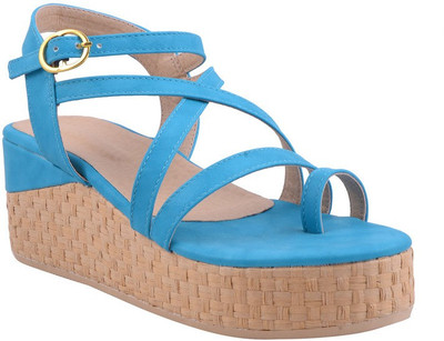 

Adorn Women Blue Wedges